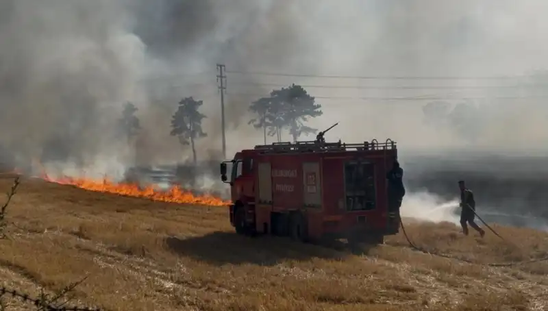 Kırklareli’ndeki Korkutan Anız Yangını İle İlgili Tüm Ayrıntılar Burada!
