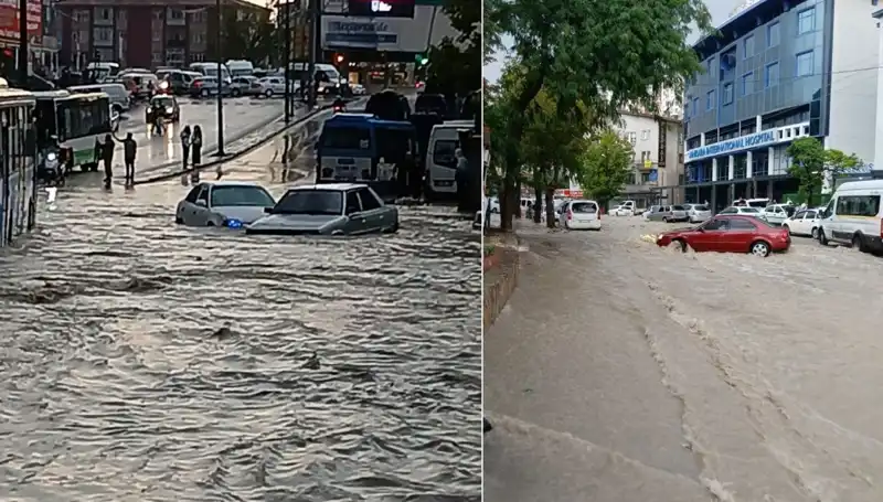 Ankara'da Sıra Dışı Sağanak Yağış, Hayatı Olumsuz Etkiledi